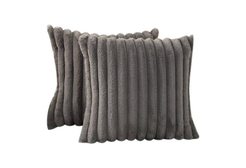 MODFU Kissenbezüge 2er Set Kissenbezug Kissenhülle Kopfkissenbezug Kissen Bezug Weich, (2 Stück), 45x45 doppelseitige Sofakissen Couchkissen Schlafzimmer Reißverschluss von MODFU