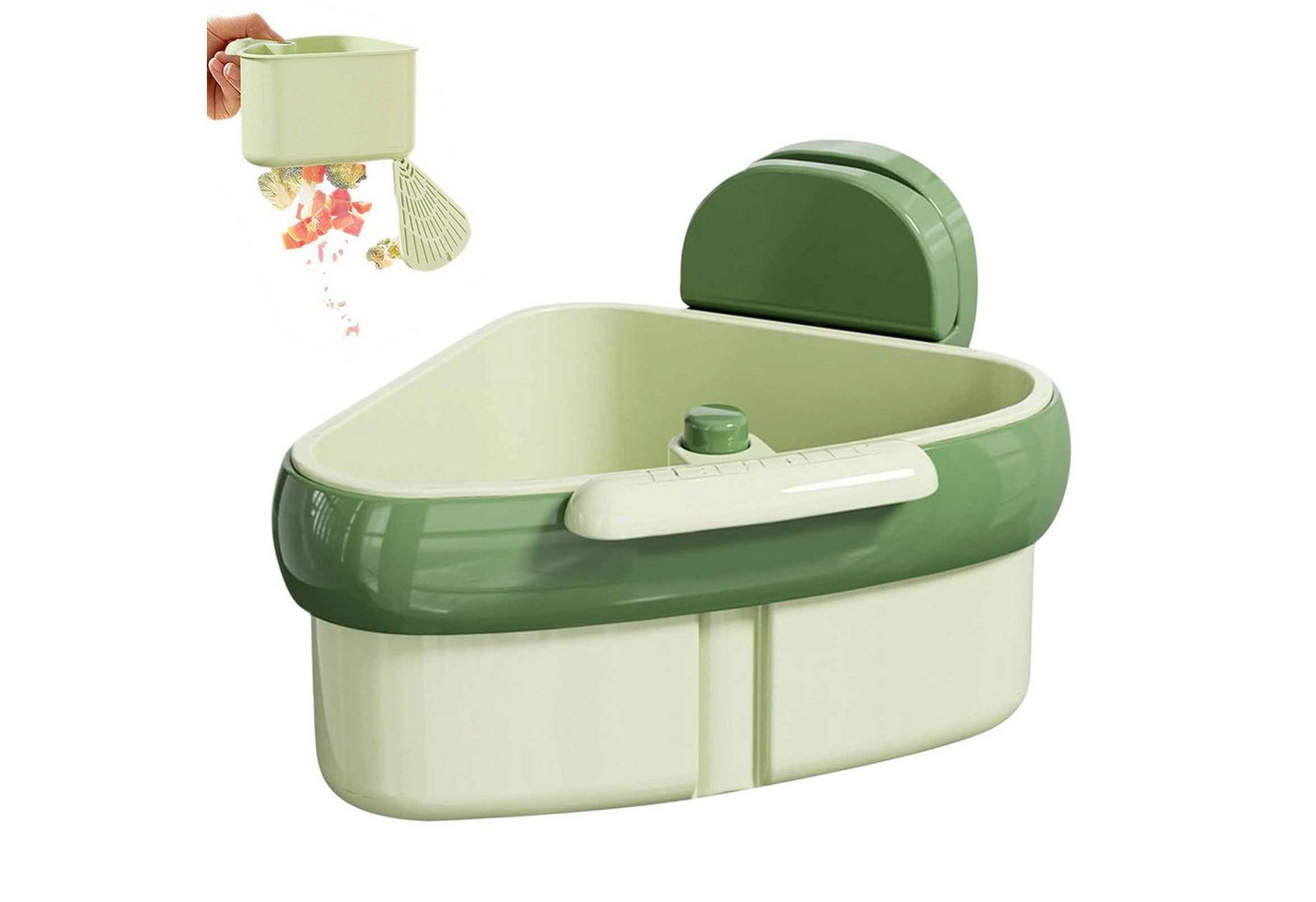 MODFU Küchensieb Spülbecken-Siebkorb Eck-Auffangkorb Abflusssieb, Kunststoff, (mit Intim-Dreieck-Design automatischer Entleerung abnehmbar, 1-St., ideal zur Aufbewahrung von Schwämmen Bürsten und Küchenzubehör), kompakte Siebkorb verhindert Verstopfungen und ideal für kleine Küchen MODFU Küchensieb Spülbecken-Siebkorb Eck-Auffangkorb Abflusssieb, Kunststoff, (mit Intim-Dreieck-Design automatischer Entleerung abnehmbar, 1-St., ideal zur Aufbewahrung von Schwämmen Bürsten und Küchenzubehör), kompakte Siebkorb verhindert Verstopfungen und ideal für kleine Küchen von MODFU