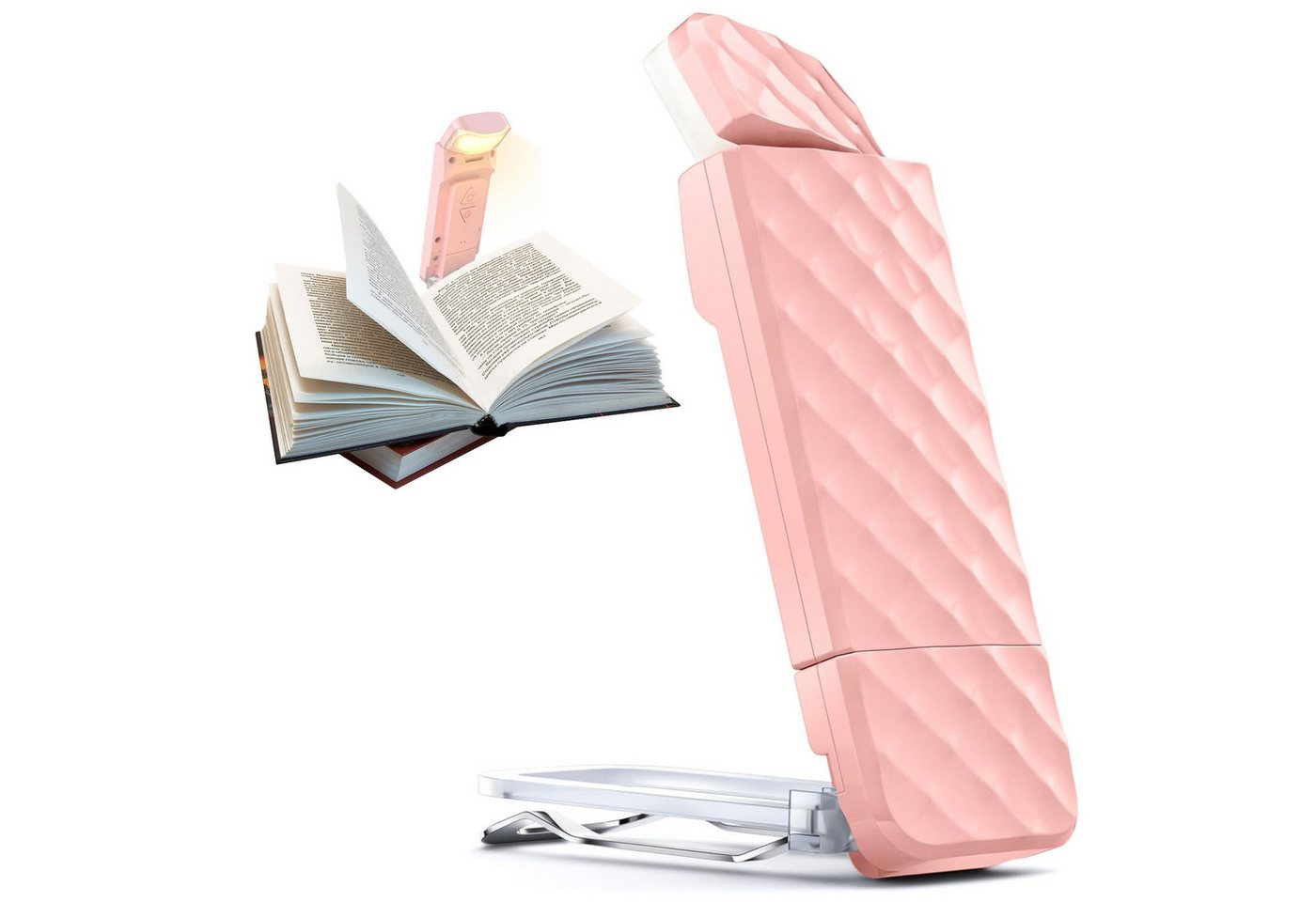 MODFU LED Leselampe Led Akku Klemmlampe Buch Klemme einstellbare Leselicht Buchlampe, Timing-Modus und Flexibel, LED fest integriert, 3 Farbtemperatur, Leseleuchte dimmbar 5 Helligkeitsstufen Nachtlesen Buch Bett Reisen .. von MODFU