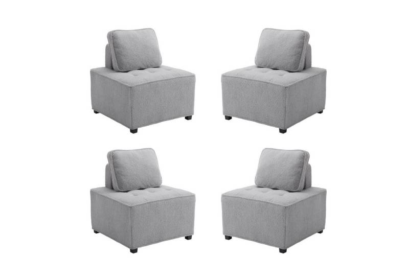 MODFU Loungesessel Einzelsofa, Wohnzimmer Sofa (Modulsofa, 1-Personen-, 2-Personen-, 3-Personen-, 4-Personen-Ecksofa, Spleißsofa) von MODFU