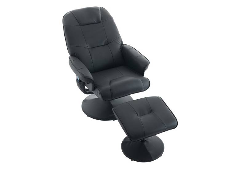 MODFU Massagesessel Chefsessel Drehstuhl (Ergonomischer Massagesessel mit Liegefunktion & Sitzheizung, 360° Drehbar., Relaxsessel mit Hocker), mit Relaxfunktion von MODFU