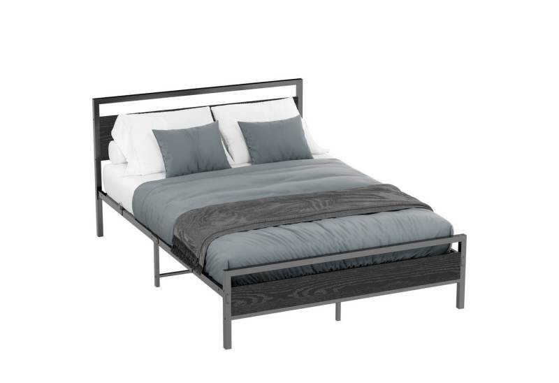 MODFU Metallbett Jugendbett (mit Lattenrost, Bettrahmen Gästebett Jugendbett, 140x200cm), Inklusive Matratze von MODFU