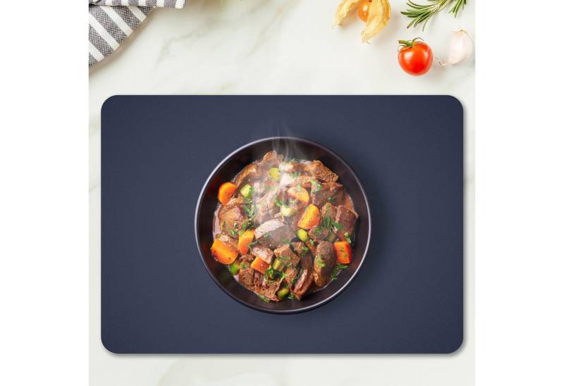 MODFU Platzset Tischmatte Platzdeckchen Tischunterlage mit Untersetzern, (6 Tischsets und 6 Untersetzer, Doppelseitig verwendbar praktische Nutzung als Mauspad), hitzebeständig ideal für Zuhause Büro Restaurant oder Hotel von MODFU