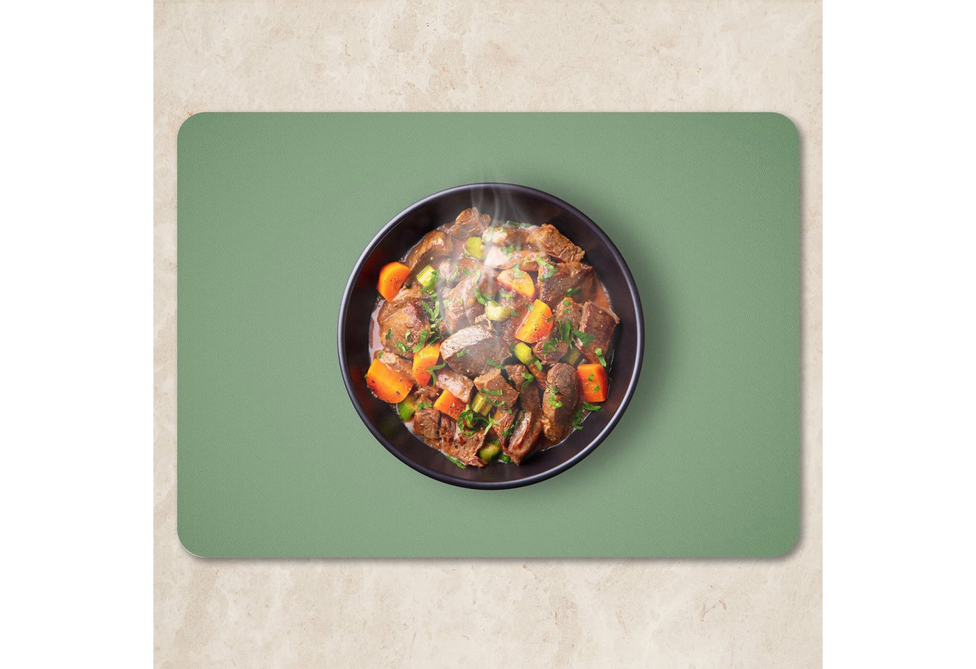 MODFU Platzset Tischmatte Platzdeckchen Tischunterlage mit Untersetzern, (6 Tischsets und 6 Untersetzer, Doppelseitig verwendbar praktische Nutzung als Mauspad), hitzebeständig ideal für Zuhause Büro Restaurant oder Hotel von MODFU