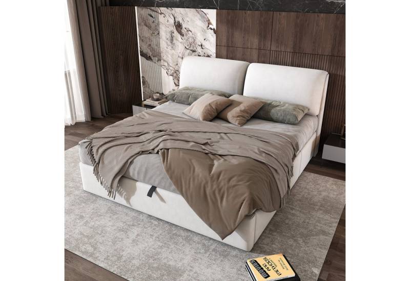MODFU Polsterbett Schlafzimmerbett mit hydraulischem Bettkasten (180*200cm, ohne Matratze), mit 3 Schubladen,Bettkasten zur Aufbewahrung von MODFU