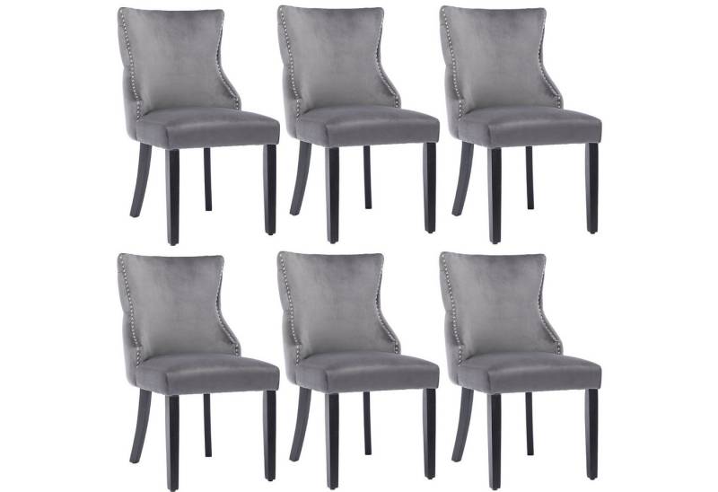 MODFU Esszimmerstuhl Esszimmerstuhl Wohnzimmerstuhl Küchenstühle Samt Stuhl Massivholzstuhl (Massivholz,Esszimmerstühle,Set nur Stühle ohne Esstisch,Design-Stuhl 4 St, 6 St) von MODFU