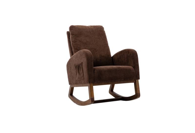 MODFU Schaukelstuhl Relax Stuhl Sessel Schaukelstuhl Wohnzimmerstuhl (mit hoher Rückenlehne), Baby- und Kindergepolsterter Kindergartenschaukelstuhl von MODFU