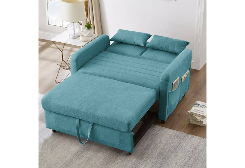 MODFU Schlafsofa Doppelschlafsofa, Polstersofa, Doppelschlafsofa 1 Teile, ausziehbares Design, dreistufig verstellbare Rückenlehne von MODFU