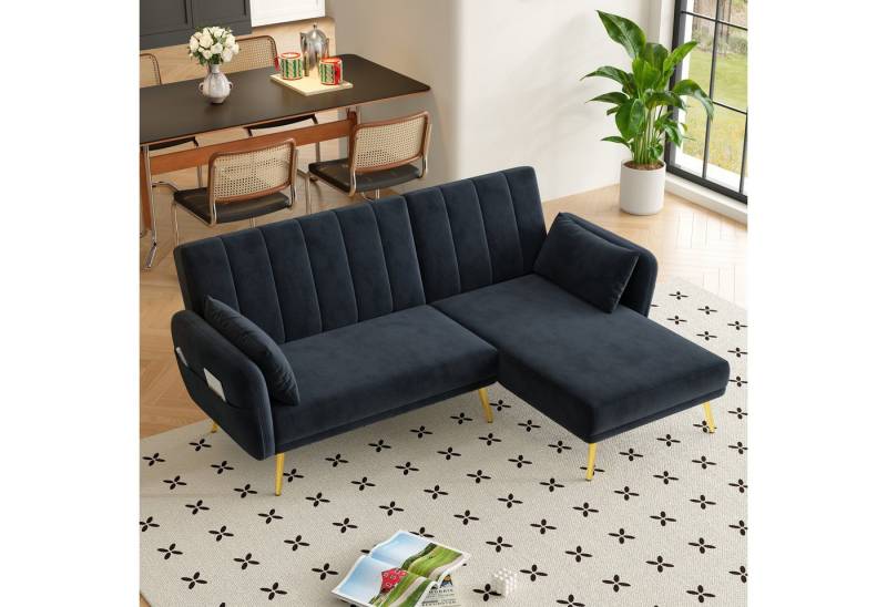 MODFU Schlafsofa Ecksofa mit verstellbarer Chaiselongue, Wohnzimmersofa, Sofabett 1 Teile, mit Zusatzecke, Ecksofa mit Schlaffunktion MODFU Schlafsofa Ecksofa mit verstellbarer Chaiselongue, Wohnzimmersofa, Sofabett 1 Teile, mit Zusatzecke, Ecksofa mit Schlaffunktion von MODFU