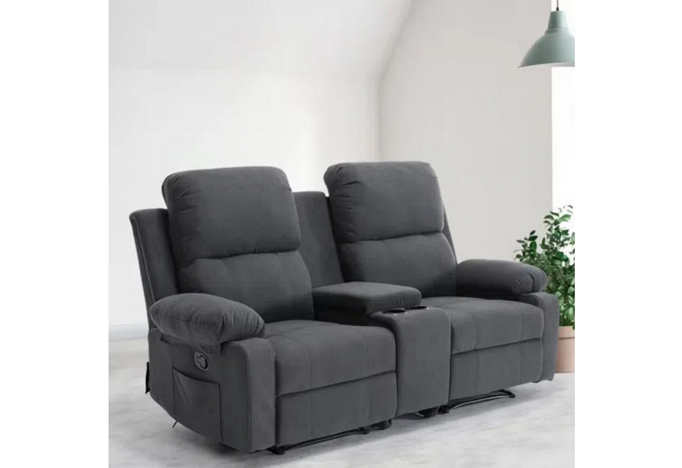MODFU Schlafsofa Ergonomisches Design, Kinosofa 1 Teile, mit Neigungsfunktion 100°-160° von MODFU