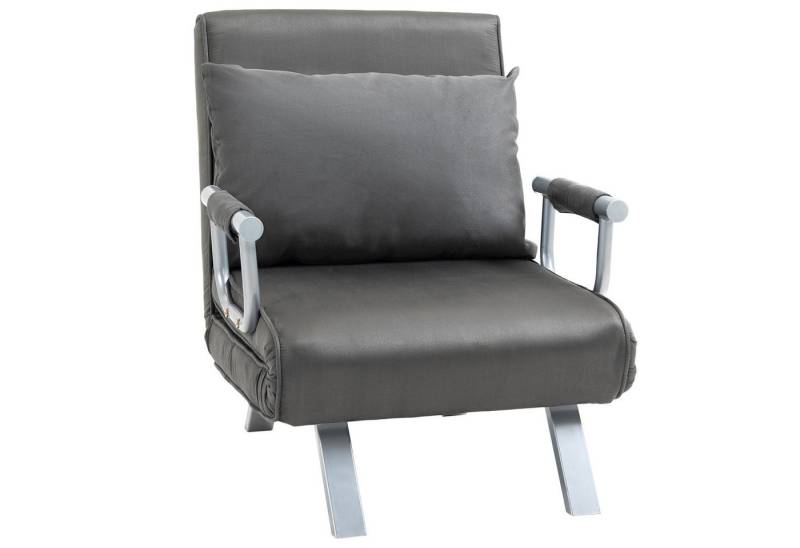 MODFU Schlafsofa Schlafsessel,Gästebett,Klappmatratze,Chaiselongue, 3-in-1 Schlafsofa Gästebett mit verstellbarer Rückenlehne – Klappmatratze & Chaiselongue, Kunstleder., mit Relaxfunktion von MODFU