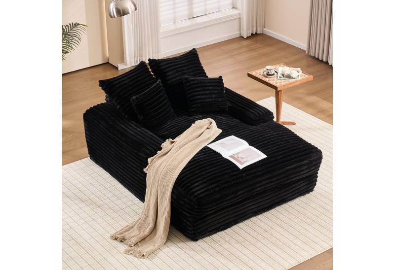 MODFU Schlafsofa Ultraweiches Sofa, 4 abnehmbare Kissen, ohne Montage direkt als Sofa oder Bett nutzbar, Platzsparend 1 Teile von MODFU