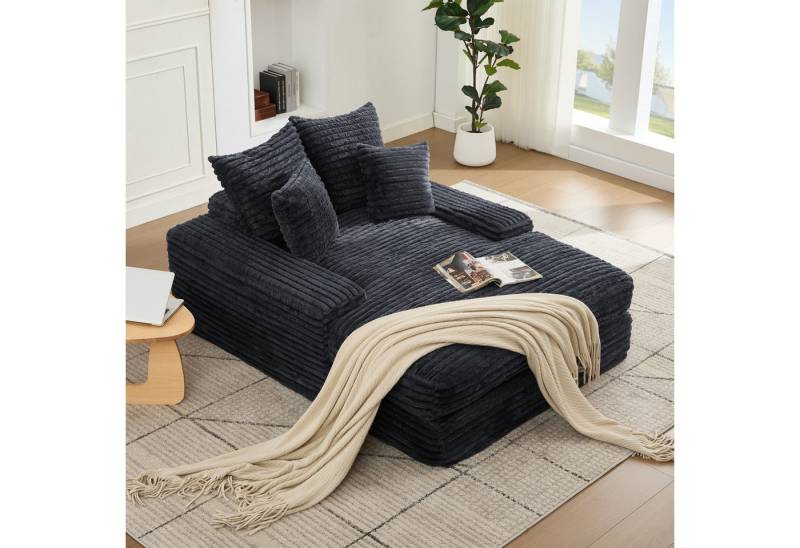 MODFU Schlafsofa Ultraweiches Sofa, 4 abnehmbare Kissen, ohne Montage direkt als Sofa oder Bett nutzbar, Platzsparend 1 Teile von MODFU