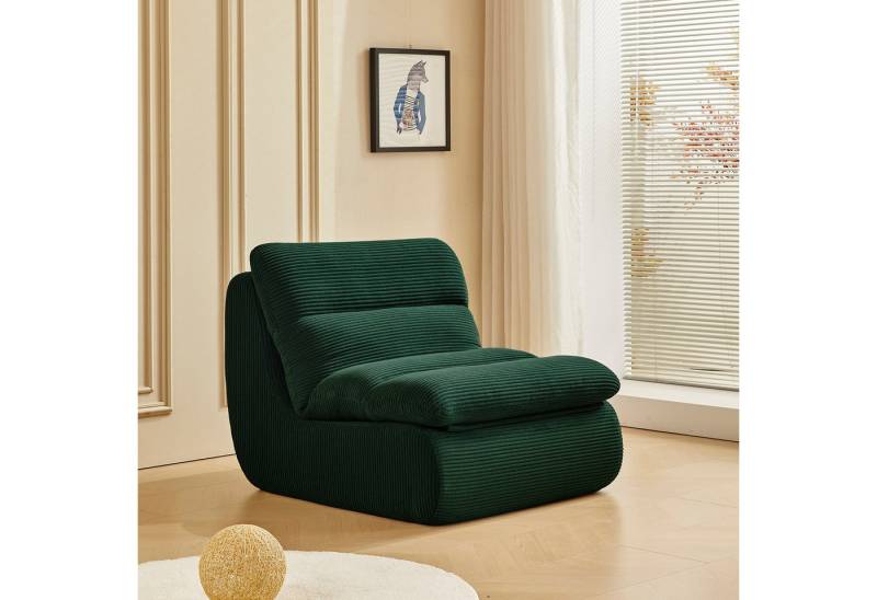 MODFU Sitzsack Einzelsofa (Wohnzimmer Sofa, Sessel, Einzelsessel, Loungesessel, 1 St., für maximalen Komfort - Hochwertiger Stoff), Interne rahmenlose Struktur, mit hoher Dichte von MODFU