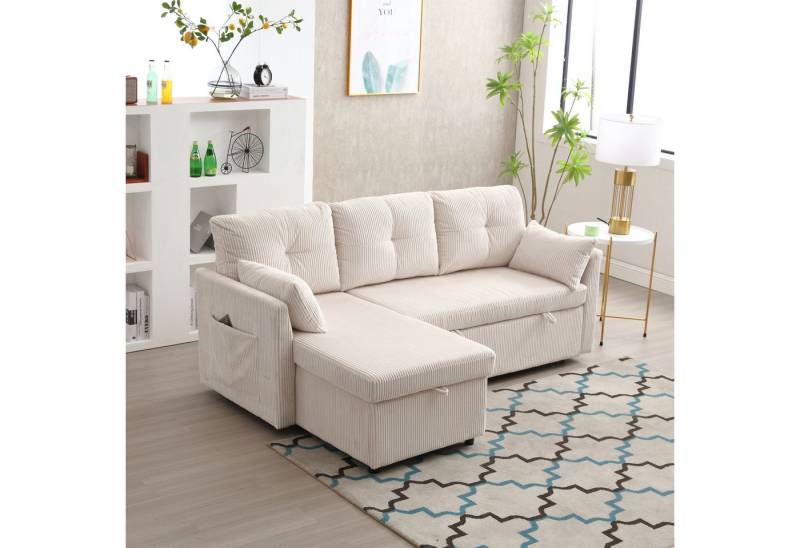 MODFU Sofa Modulares Ecksofa L-förmiges modulares Sofa, mit umkehrbarer Chaiselongue Modulares Sofa Sectional Couch von MODFU