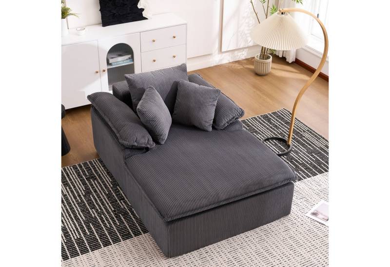 MODFU Sofa für Wohnzimmer, Schlafzimmer & Leseecke, Corduroy Relaxsessel ohne Rahmen – ergonomisch & sofort einsatzbereit 1 Teile von MODFU