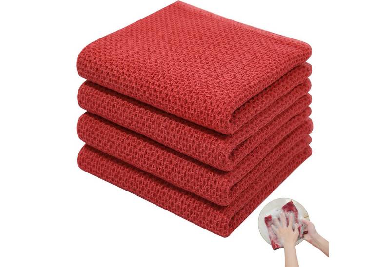 MODFU Geschirrtuch Geschirrtücher Küchentücher Set Spüllappen Spültuch, (Küchenhandtuch 4er 34x73 cm oder 6er Set 34x34 cm, 4-tlg., langlebig saugstark weich), 100% Baumwolle von MODFU