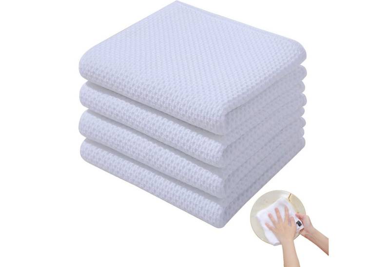 MODFU Geschirrtuch Geschirrtücher Küchentücher Set Spüllappen Spültuch, (Küchenhandtuch 4er 34x73 cm oder 6er Set 34x34 cm, 4-tlg., langlebig saugstark weich), 100% Baumwolle von MODFU