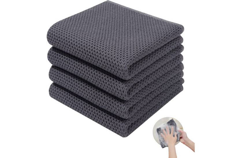 MODFU Geschirrtuch Geschirrtücher Küchentücher Set Spüllappen Spültuch, (Küchenhandtuch 4er 34x73 cm oder 6er Set 34x34 cm, 4-tlg., langlebig saugstark weich), 100% Baumwolle von MODFU