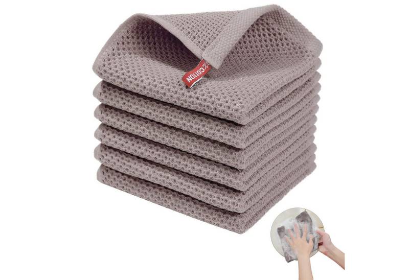 MODFU Geschirrtuch Geschirrtücher Küchentücher Set Spüllappen Spültuch, (Küchenhandtuch 4er 34x73 cm oder 6er Set 34x34 cm, 6-tlg., langlebig saugstark weich), 100% Baumwolle von MODFU