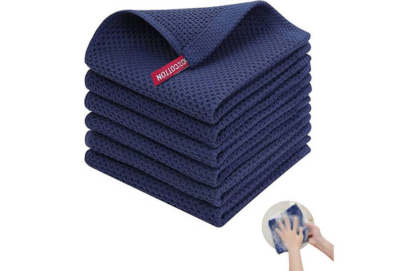 MODFU Geschirrtuch Geschirrtücher Küchentücher Set Spüllappen Spültuch, (Küchenhandtuch 4er 34x73 cm oder 6er Set 34x34 cm, 6-tlg., langlebig saugstark weich), 100% Baumwolle von MODFU