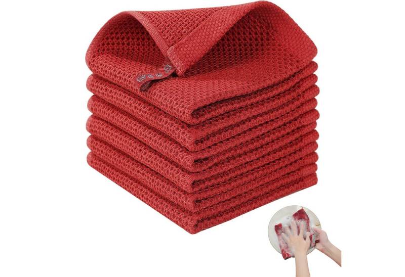 MODFU Geschirrtuch Geschirrtücher Küchentücher Set Spüllappen Spültuch, (Küchenhandtuch 4er 34x73 cm oder 6er Set 34x34 cm, 6-tlg., langlebig saugstark weich), 100% Baumwolle von MODFU