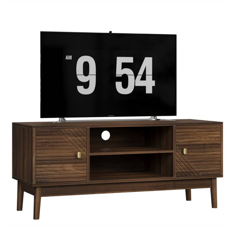 MODFU TV-Schrank Mid-Century Modern TV-Ständer (TV-Ständer für 32/45 Zoll Fernseher, Mid-Century Modern Design mit Stauraum) mit Stauraum von MODFU