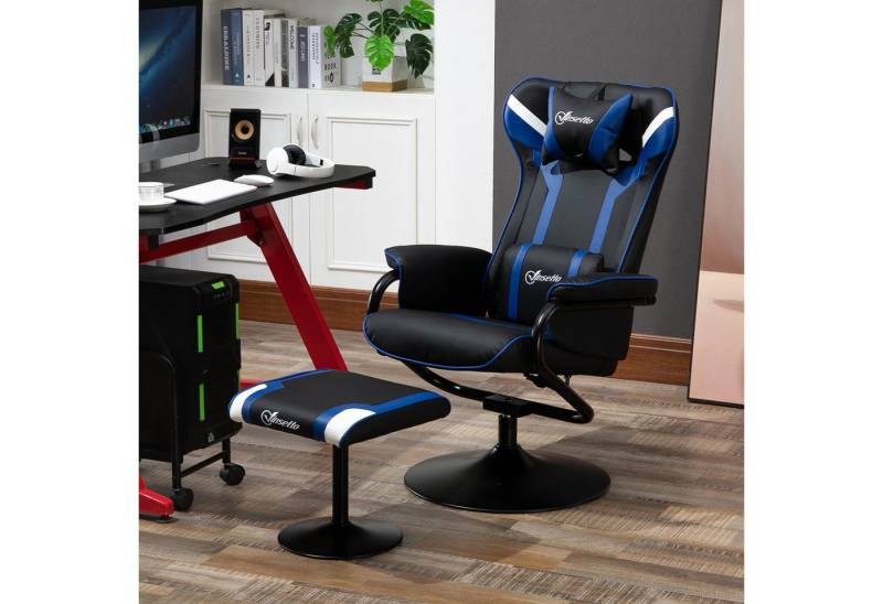MODFU TV-Sessel Relaxsessel,Fernsehsessel (Relaxsessel mit Fußhocker, 130° neigbar – bequeme Polsterung, robuste Metallkonstruktion, abnehmbare Kopf- & Lendenstütze), mit Relaxfunktion von MODFU