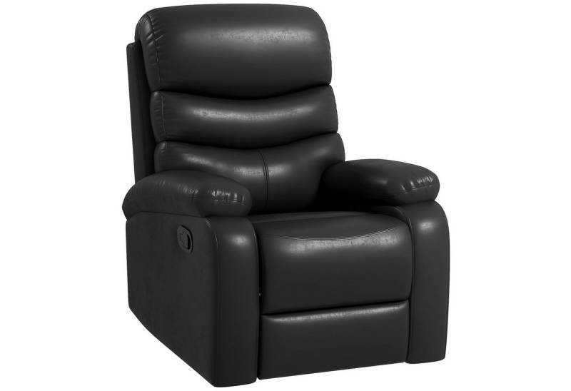 MODFU TV-Sessel Relaxsessel Freizeitstuhl Fernsehsessel (Ergonomischer TV-Sessel mit 145° Liegefunktion & integrierter Fußstütze – Kunstleder Relaxsessel), mit Relaxfunktion von MODFU