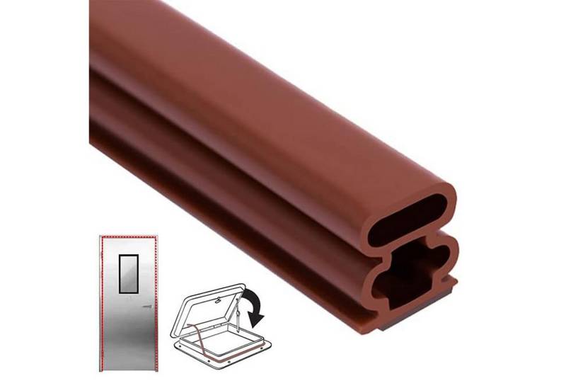 MODFU Türdichtband 6m Türdichtung selbstklebend Zugluftstopper, (10mm x 10mm Flexibel Dichtung Türrahmen, 1-St., Wasserdicht Wärmedämmung Staubdichte Schalldämmung), für Spalten zwischen 7.5 und 9.5 mm Fenster Tür usw. von MODFU