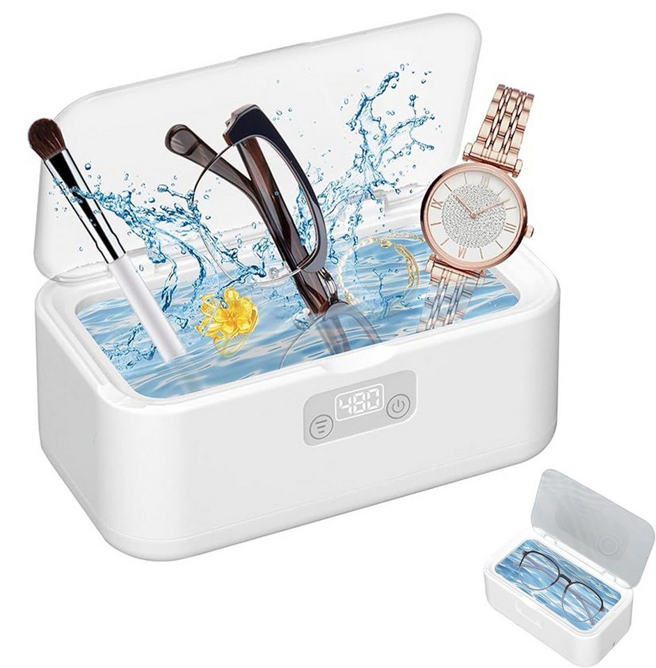 MODFU Ultraschallreiniger Brillenreiniger Schmuckreiniger Ultraschall Reinigungsgerät, multifunktional für Schmuck Brillen Uhren mehr mit UV-Desinfektion MODFU Ultraschallreiniger Brillenreiniger Schmuckreiniger Ultraschall Reinigungsgerät, multifunktional für Schmuck Brillen Uhren mehr mit UV-Desinfektion von MODFU