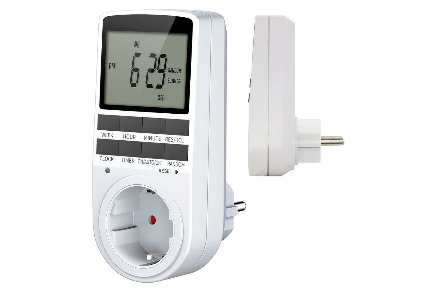 MODFU Zeitschaltuhr Digitale Zeitschaltuhr LED-Timer Zeitschaltuhr-Steckdose, mit großem LED-Display automatischer Sommerzeit-Umstellung, 1-St., bis zu 10 Programme, Täglich für Innen 16A / 3680W für Haushaltsgeräte Beleuchtung Aquarien MODFU Zeitschaltuhr Digitale Zeitschaltuhr LED-Timer Zeitschaltuhr-Steckdose, mit großem LED-Display automatischer Sommerzeit-Umstellung, 1-St., bis zu 10 Programme, Täglich für Innen 16A / 3680W für Haushaltsgeräte Beleuchtung Aquarien von MODFU