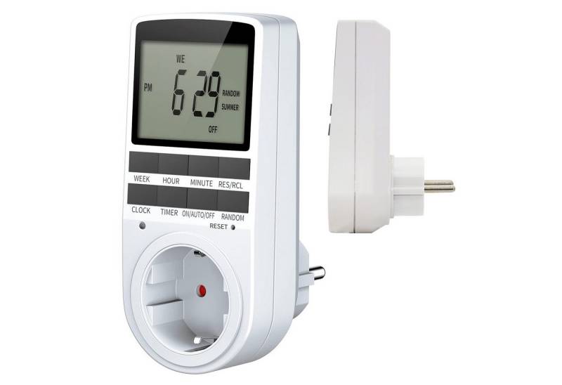 MODFU Zeitschaltuhr Digitale Zeitschaltuhr LED-Timer Zeitschaltuhr-Steckdose, mit großem LED-Display automatischer Sommerzeit-Umstellung, 1-St., bis zu 10 Programme, Täglich für Innen 16A / 3680W für Haushaltsgeräte Beleuchtung Aquarien MODFU Zeitschaltuhr Digitale Zeitschaltuhr LED-Timer Zeitschaltuhr-Steckdose, mit großem LED-Display automatischer Sommerzeit-Umstellung, 1-St., bis zu 10 Programme, Täglich für Innen 16A / 3680W für Haushaltsgeräte Beleuchtung Aquarien von MODFU