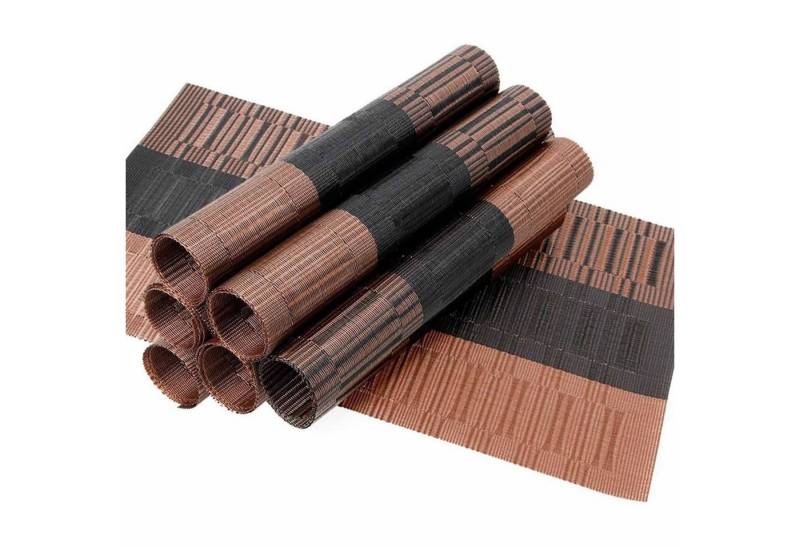 MODFU Platzset 6er Untersetzer doppelseitig Platz-Matten Tischsets, (Hitzebeständig und Schmutzabweisend, 6-St., 30x45 cm Rutschfest Abwaschbar), für Hause Küche Speisetisch Restaurant Zuhause und Hotel von MODFU