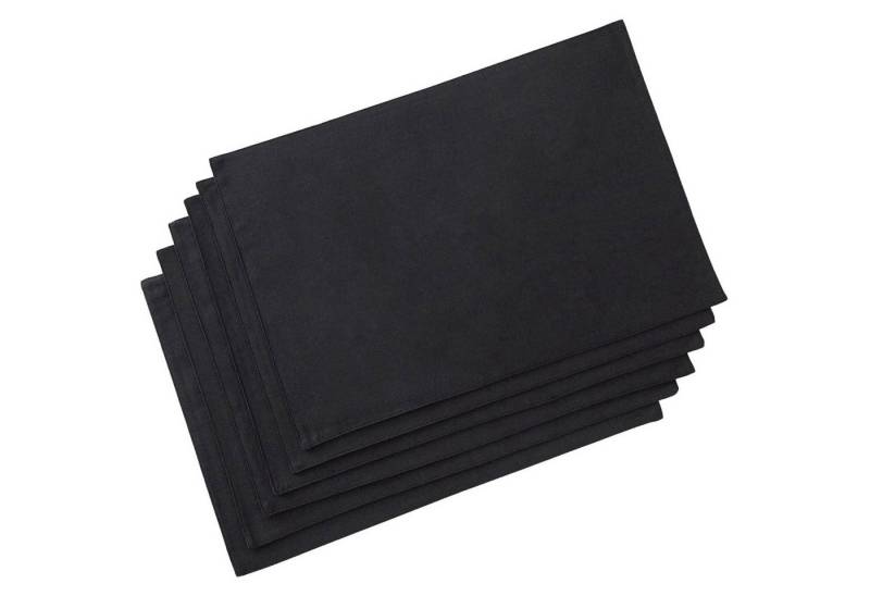 MODFU Platzset 6er Tischset Platz-Matten Platzdeckchen Tischsets Platzsets 43x30 cm, (Hitzebeständig und Schmutzabweisend, 6-St., Tischmatte Esstisch Untersetzer Rutschfest Abwaschbar), für Hause Küche Speisetisch Restaurant Zuhause und Hotel von MODFU