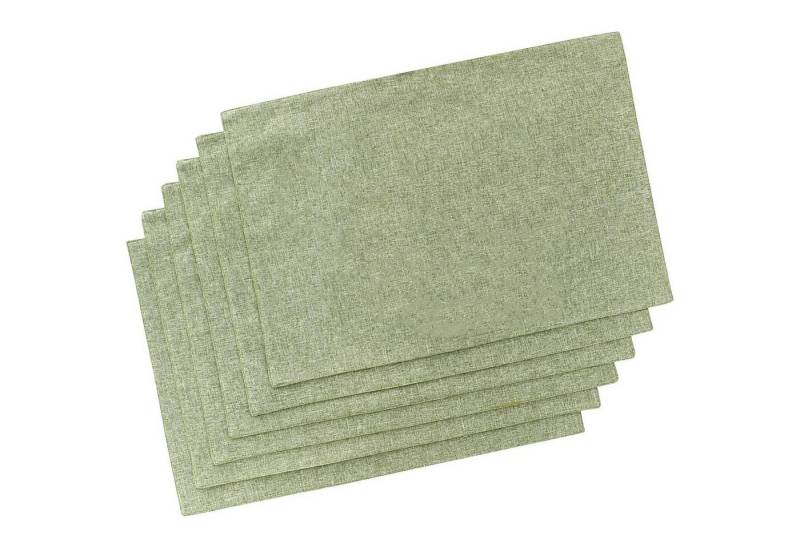MODFU Platzset 6er Tischset Platz-Matten Platzdeckchen Tischsets Platzsets 43x30 cm, (Hitzebeständig und Schmutzabweisend, 6-St., Tischmatte Esstisch Untersetzer Rutschfest Abwaschbar), für Hause Küche Speisetisch Restaurant Zuhause und Hotel von MODFU