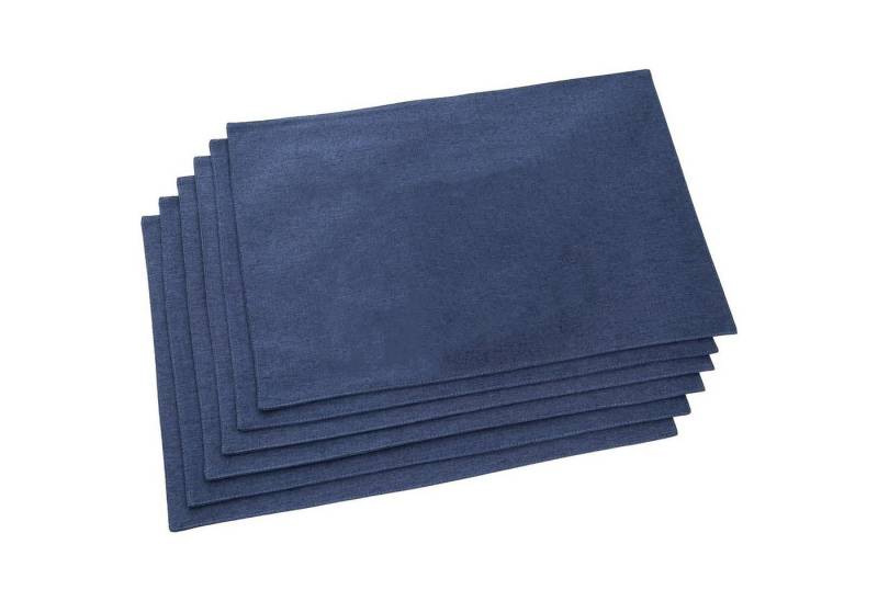 MODFU Platzset 6er Tischset Platz-Matten Platzdeckchen Tischsets Platzsets 43x30 cm, (Hitzebeständig und Schmutzabweisend, 6-St., Tischmatte Esstisch Untersetzer Rutschfest Abwaschbar), für Hause Küche Speisetisch Restaurant Zuhause und Hotel von MODFU