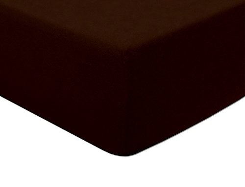 MODHAUS Spannbettlaken Betttuch Frottee Bettlaken Schokolade (90x200) von MODHAUS