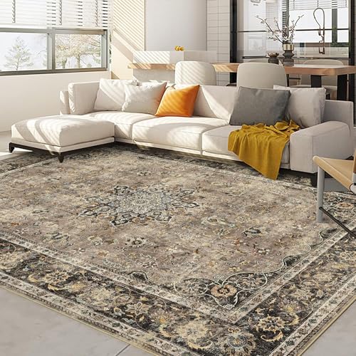MODIURBAN Teppich 160x230cm Waschbarerteppich für Wohnzimmer Retro Rugs for Living Room Kamel Weich rutschfest Groß Teppich Vintage Kurzflor Schlafzimmer Teppiche für Esszimmer Büro Deko MODIURBAN Teppich 160x230cm Waschbarerteppich für Wohnzimmer Retro Rugs for Living Room Kamel Weich rutschfest Groß Teppich Vintage Kurzflor Schlafzimmer Teppiche für Esszimmer Büro Deko von MODIURBAN