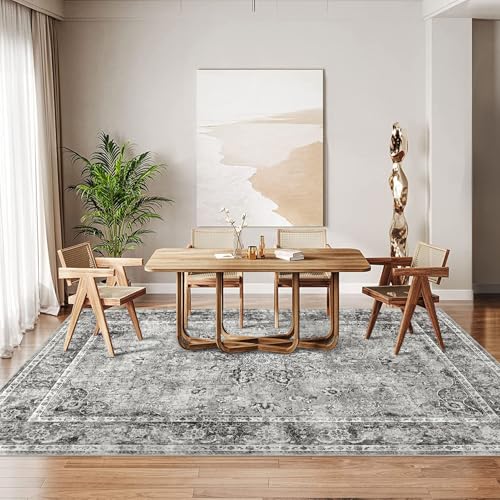 MODIURBAN Teppich Wohnzimmer 120x170cm Grau Vintage Teppich Wohnzimmerteppich Schlafzimmerteppich Waschbarerteppich Rutschfester Teppiche für Küche, Flur, Esszimmer MODIURBAN Teppich Wohnzimmer 120x170cm Grau Vintage Teppich Wohnzimmerteppich Schlafzimmerteppich Waschbarerteppich Rutschfester Teppiche für Küche, Flur, Esszimmer von MODIURBAN