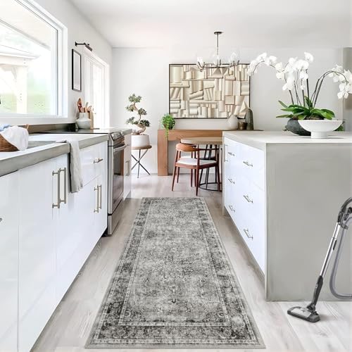 MODIURBAN Teppich Wohnzimmer 80x150cm Grau Vintage Teppiche Wohnzimmerteppich Schlafzimmerteppich Waschbarerteppich Rutschfester Teppich für Küche, Flur, Esszimmer MODIURBAN Teppich Wohnzimmer 80x150cm Grau Vintage Teppiche Wohnzimmerteppich Schlafzimmerteppich Waschbarerteppich Rutschfester Teppich für Küche, Flur, Esszimmer von MODIURBAN