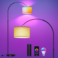 Intelligente Stehlampe, funktioniert mit Alexa und Google Home, rgb Stehleuchte dimmbar, Farbwechsel, für Party oder festliche Atmosphäre, WiFi von MODLICHT