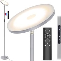 Modlicht 30W Lampadaire LED Dimmable Gris, 3330lm Lampadaires sur pied Salon avec Télécommande & Contrôle tactile, 3000-6000K Moderne Lampadaire avec von MODLICHT