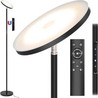 30W Lampadaire led Dimmable Noir, 3330lm Lampadaires sur pied Salon avec Télécommande & Contrôle tactile, 3000-6000K Moderne Lampadaire avec 1H von MODLICHT