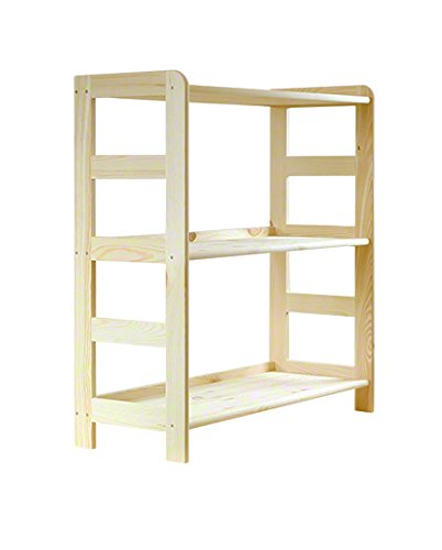 HOLZREGAL Kiefer Massiv Regal Bücherregal Büroregal Modulregal R-* 8 Varianten (R-01 HxBxT 89x63x33 cm) von MODO24