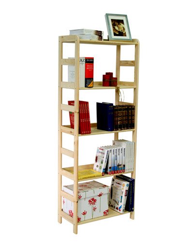 HOLZREGAL Kiefer Massiv Regal Bücherregal Büroregal Modulregal R-* 8 Varianten (R-09 HxBxT 166x63x33 cm) von MODO24