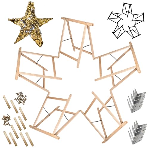 MODO24 Sägebock Holzbock, Klappbock Arbeitsbock, 6er-Set inklusive Montageteile, DIY Weihnachtsbaum, Tannenbaum SET, Tapezierbock Montagebock Unterstellbock, Baum Abmessungen 215x130x73 cm, Schwarz MODO24 Sägebock Holzbock, Klappbock Arbeitsbock, 6er-Set inklusive Montageteile, DIY Weihnachtsbaum, Tannenbaum SET, Tapezierbock Montagebock Unterstellbock, Baum Abmessungen 215x130x73 cm, Schwarz von MODO24