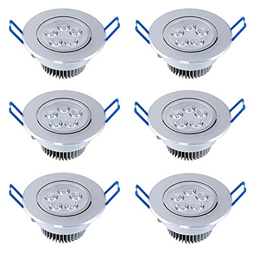 modoao 5 W LED Deckenleuchte Einbauleuchte mit LED-Treiber, AC85–265 V, nicht dimmbar, Retrofit LED Beleuchtungen, Einbaustrahler Lampe Cool Warm Weiß 5.00 W, 265.0 voltsV modoao 5 W LED Deckenleuchte Einbauleuchte mit LED-Treiber, AC85–265 V, nicht dimmbar, Retrofit LED Beleuchtungen, Einbaustrahler Lampe Cool Warm Weiß 5.00 W, 265.0 voltsV von MODOAO