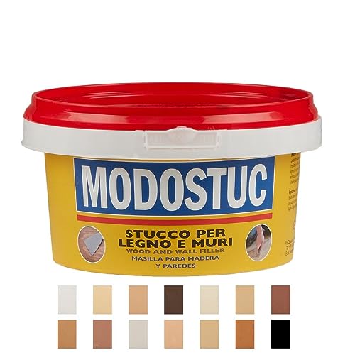 Original MODOSTUC Holzkitt Mahagoni 500g - Gebrauchsfertige Füllmasse für Holz & Wand, Holz-Spachtelmasse, perfekte Klebefestigkeit & schnell trocknend, ideal zum Reparieren von Holzschäden von Modostuc