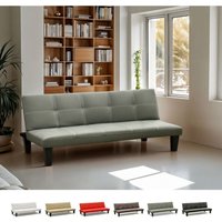 Günstiges Topazio 3-Sitzer Kunstleder Schlafsofa Klappsofa - Grau Günstiges Topazio 3-Sitzer Kunstleder Schlafsofa Klappsofa - Grau von MODUS SOFÀ